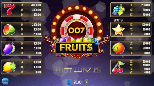 Images of 007 Fruits