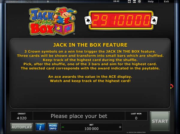 Casino Codes image of Jack in the Box