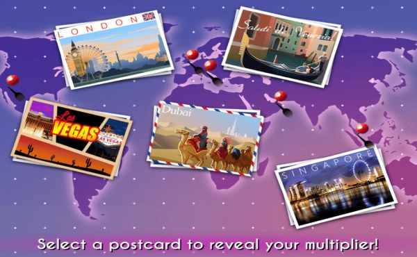 Bonus Game - Select a postcard to reveal a prize by Casino Codes