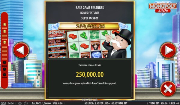 Casino Codes image of Monopoly 250k