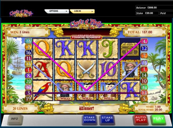 Chests of Plenty slot game 157 coin jackpot win - Casino Codes