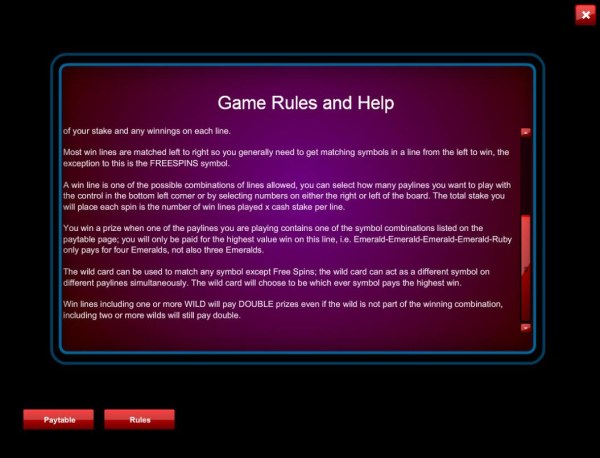 General Game Rules - Continued - Casino Codes