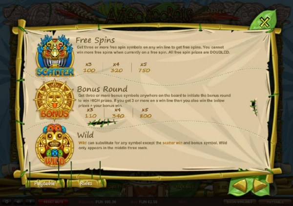 Casino Codes image of Aztec Secrets