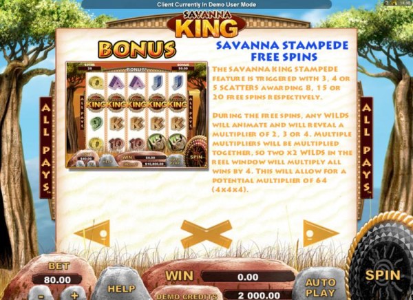 Casino Codes image of Savanna King