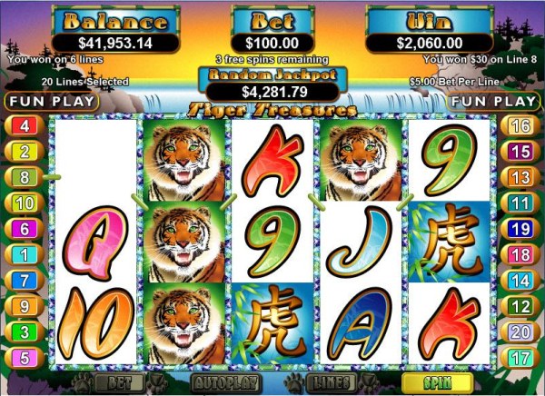 Casino Codes image of Tiger Treasures