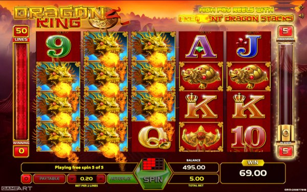 Casino Codes image of Dragon King
