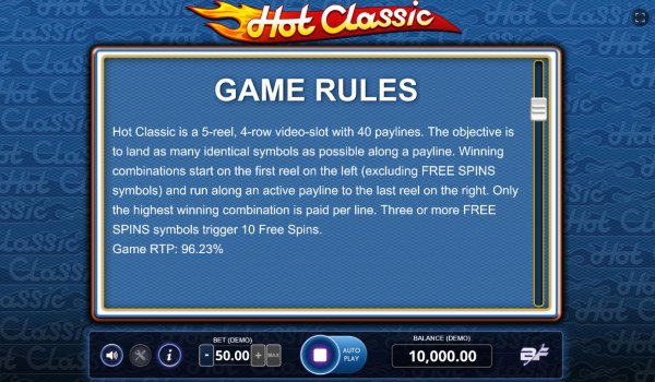 Casino Codes image of Hot Classic