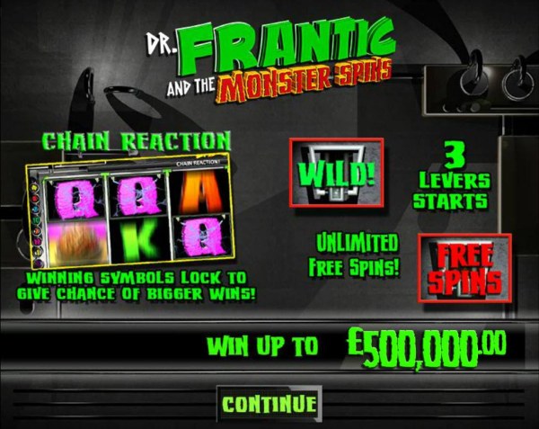 Casino Codes image of Dr. Frantic and the Monster Spins