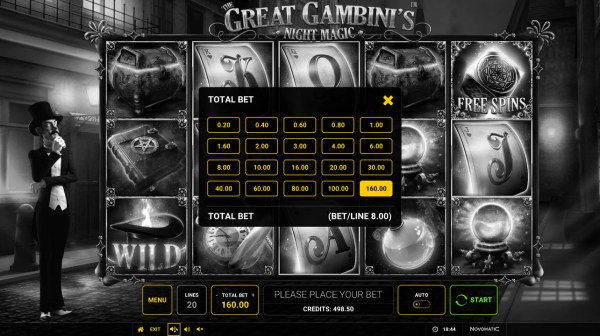 The Great Gambini's Night Magic by Casino Codes