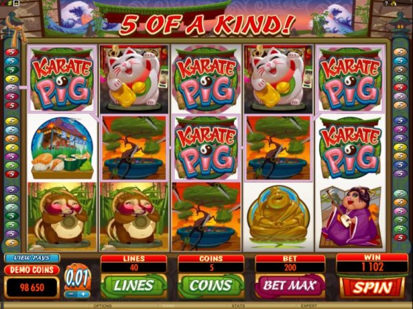 Casino Codes image of Karate Pig