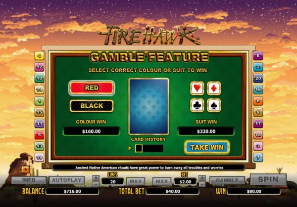 Fire Hawk by Casino Codes