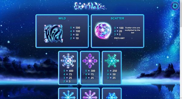 Casino Codes image of Snowflakes