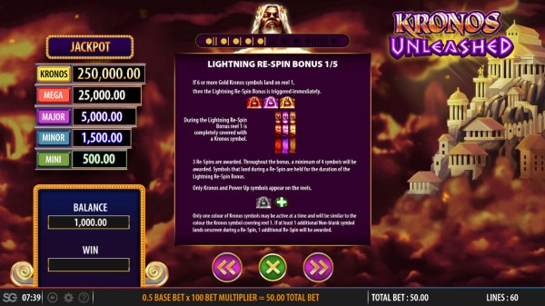 Kronos Unleashed by Casino Codes