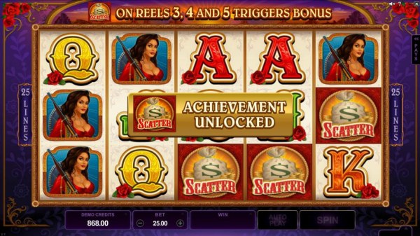 Achievement unlocked by three moneybag scatter symbols by Casino Codes