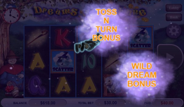 Toss N Turn Bonus Activated by Casino Codes