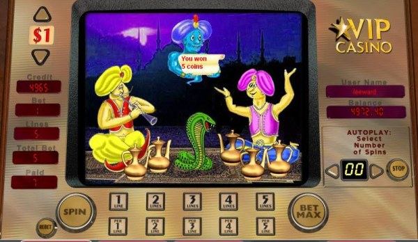Casino Codes image of Aladdin's Lamp