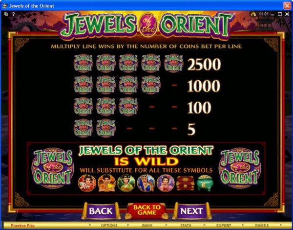Jewels of the Orient screenshot