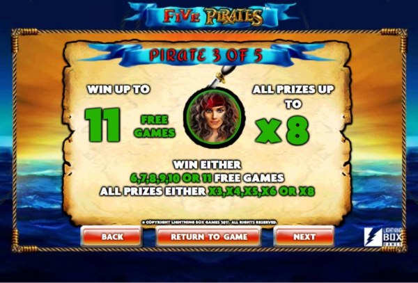 Pirate 3 of 5 Bonus options. by Casino Codes