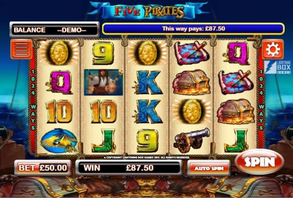Casino Codes image of Five Pirates