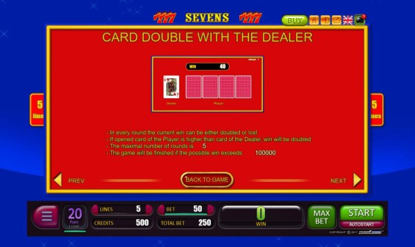 Card Double with the Dealer Rules by Casino Codes