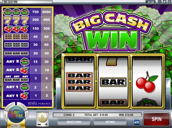Casino Codes image of Big Cash Win