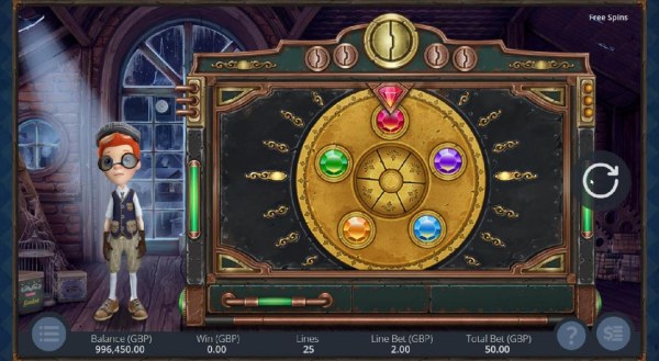 Click the spin button to start the wheel and watch to see what gemstone it lands on. - Casino Codes