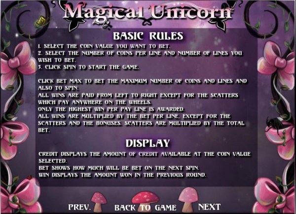 Magical Unicorn by Casino Codes