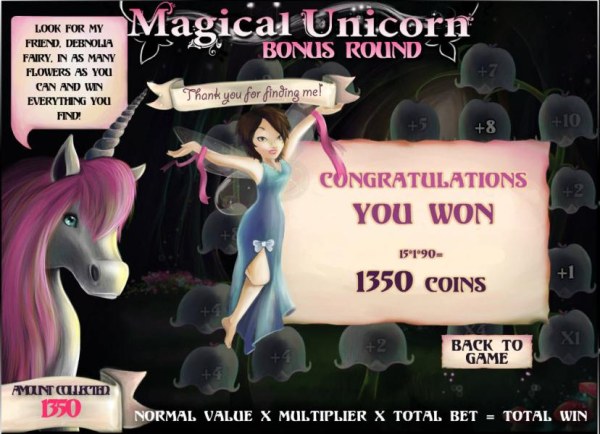 bonus game pays 1350 coins for a big win - Casino Codes