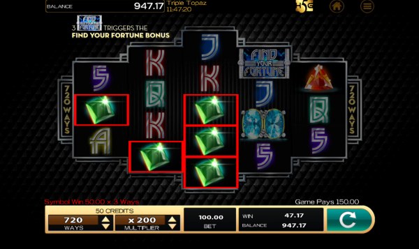 Casino Codes image of Triple Topaz