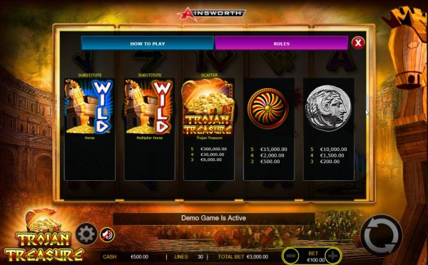 Casino Codes image of Trojan Treasure