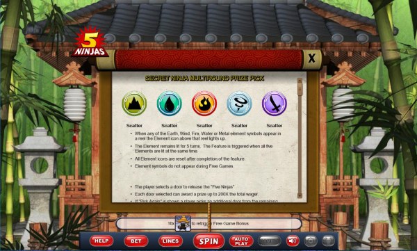 Casino Codes - Secret Ninja Multiround Prize Pick Rules