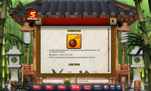 5 Ninjas by Casino Codes