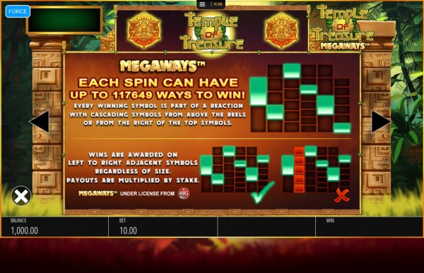 Temple of Treasure Megaways screenshot