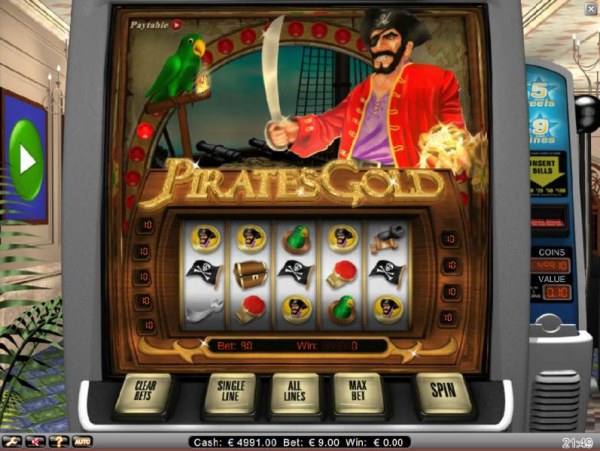 pirate coins on winning bet line triggers bonus game by Casino Codes