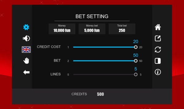 Bet Settings - Casino Codes