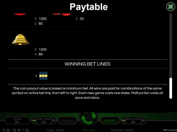 Casino Codes - Winning Bet Lines
