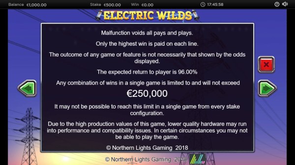 Electric Wilds by Casino Codes