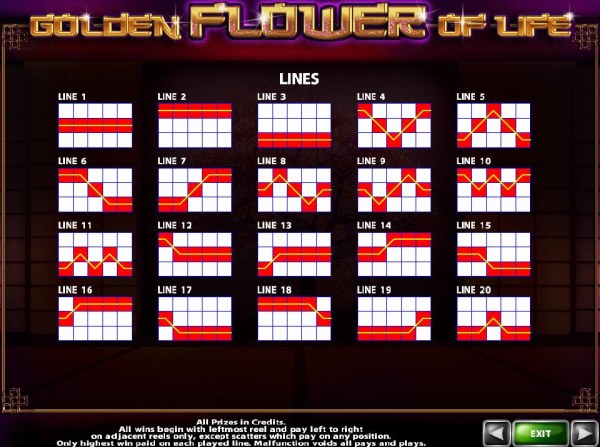 Casino Codes image of Golden Flower of Life