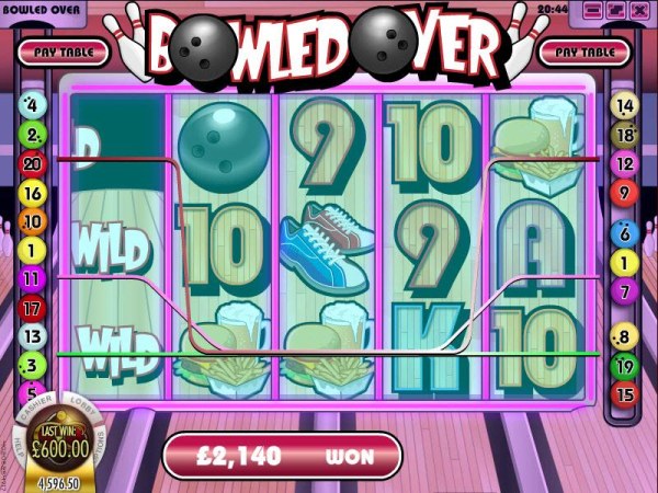 a $600 jackpot paid out by multiple winning paylines during the free spins feature by Casino Codes