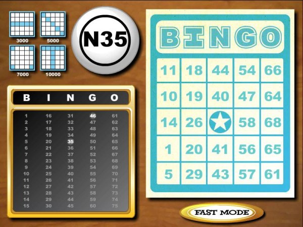 Casino Codes - bingo bonus feature game board