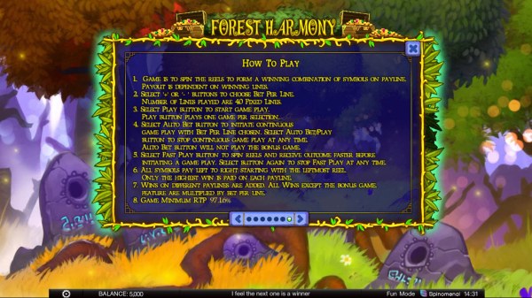 Casino Codes image of Forest Harmony