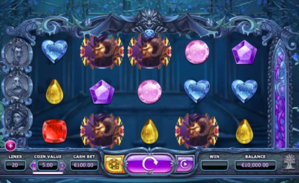 A children fairy tale themed main game board featuring five reels and 20 paylines with a $25,000 max payout by Casino Codes