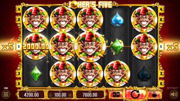Casino Codes image of Joker's Five