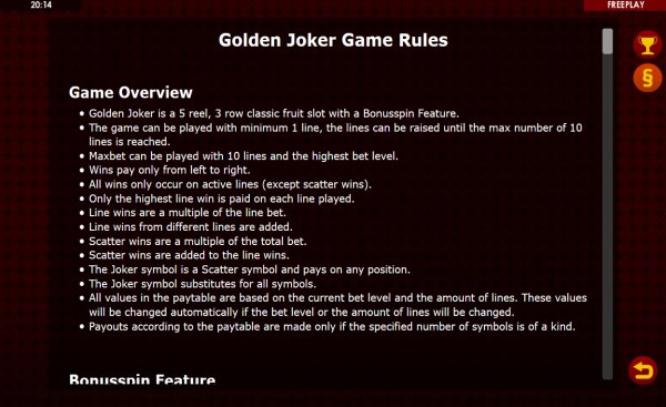 Casino Codes image of Golden Joker
