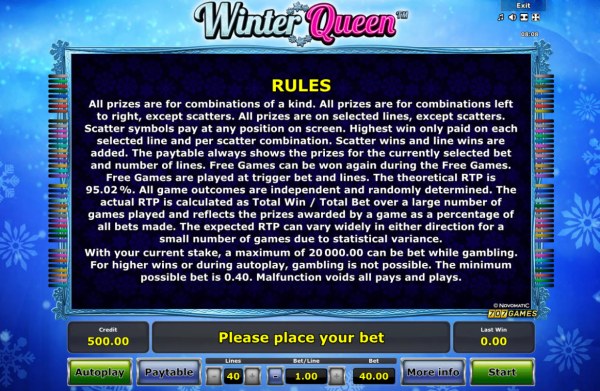 Casino Codes image of Winter Queen