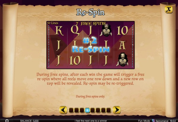 Casino Codes - Re-Spins Rules