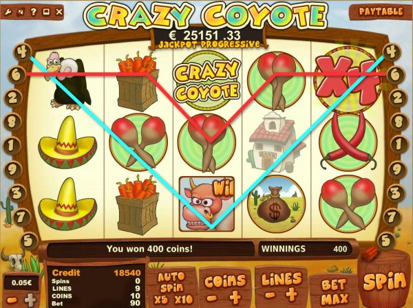 Casino Codes image of Crazy Coyote