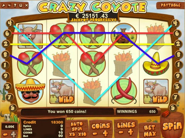 Casino Codes - A 650 coin big win!