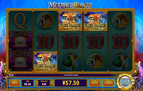 Casino Codes - Three or more scatter symbols triggers Free Games feature
