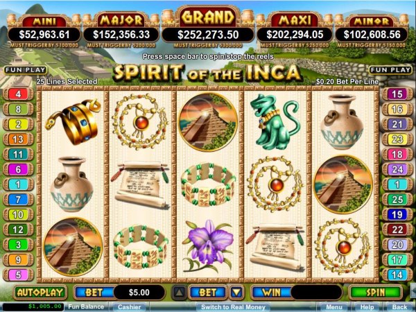 Spirit of the Inca by Casino Codes